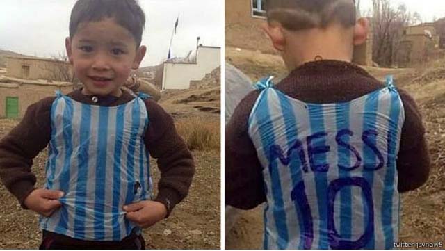  مسی در تلاش دیدار با هوادار  پنج ساله افغان خود است